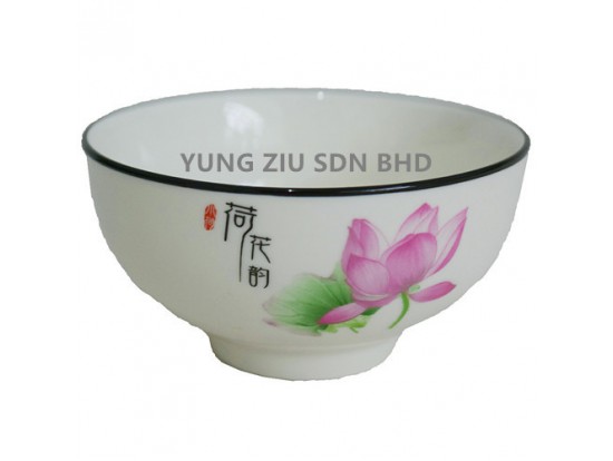 4.5^CERAMICS BOWL(LOTUS)(1P)CNY(10541)